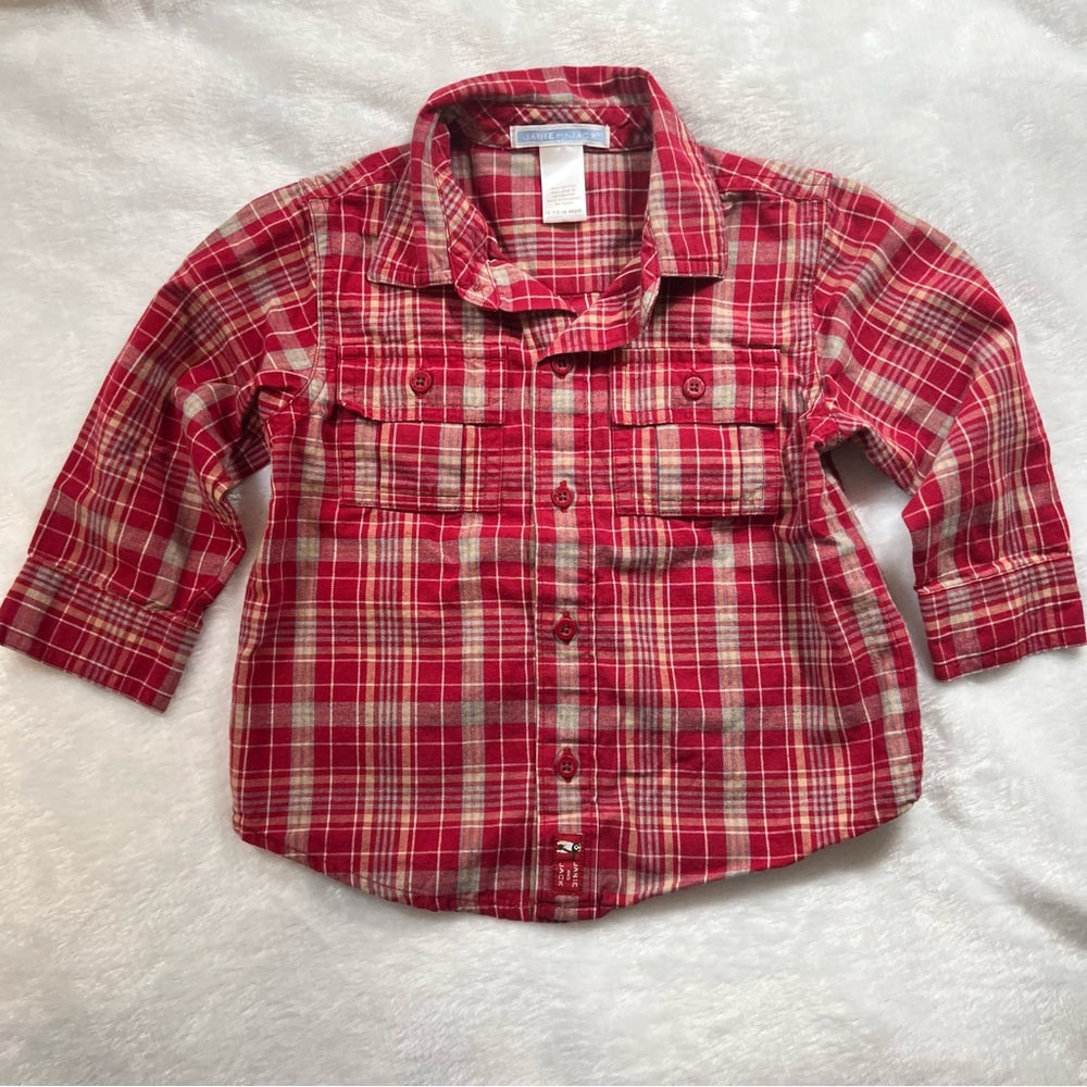 Janie & Jack 12-18 months - plaid button down